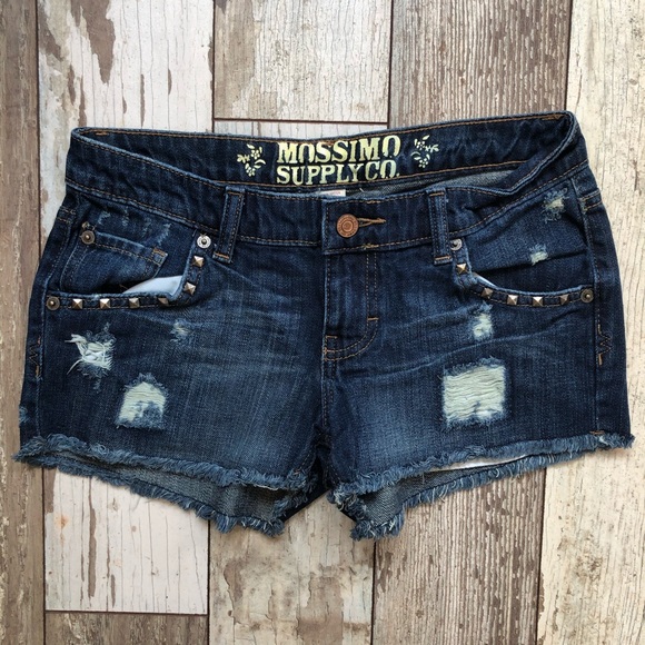Mossimo Supply Co. Pants - 🎈Mossimo Supply Co. distressed studded short Jr size 3
